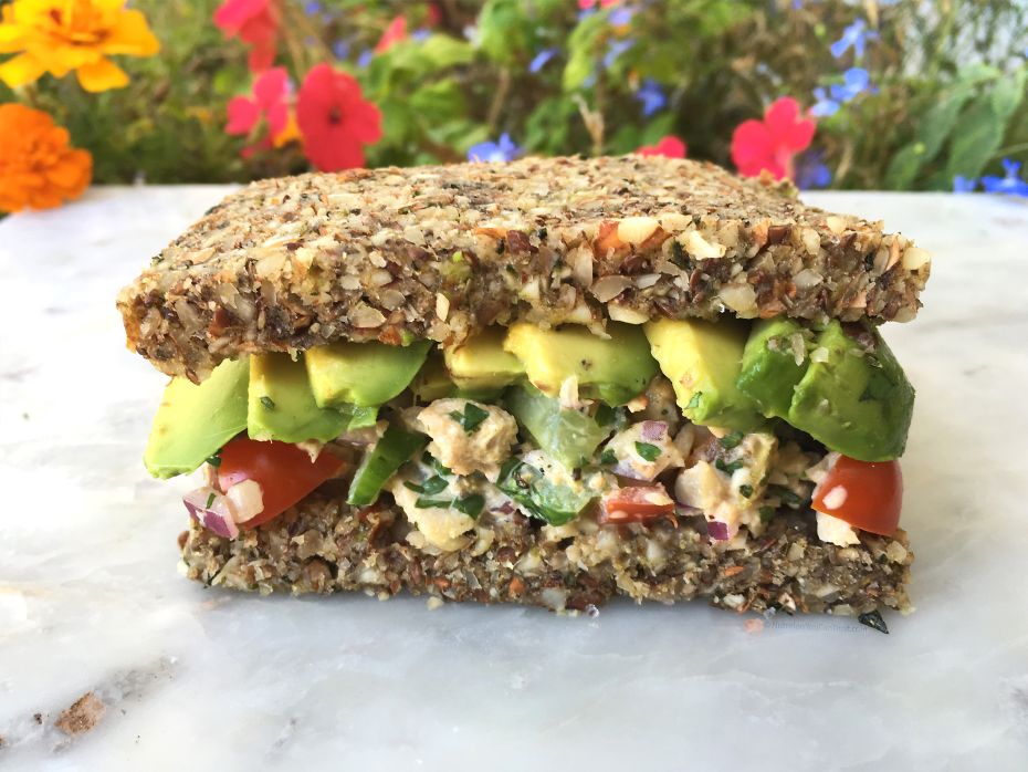 Raw Zucchini Bread - sandwich
