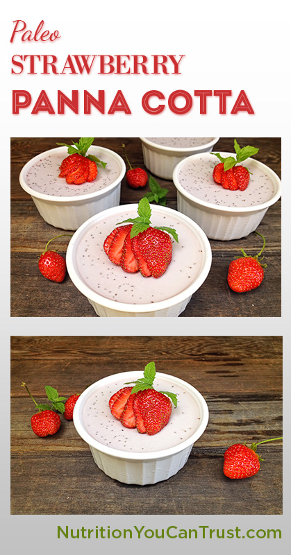 Paleo Strawberry Panna Cotta Paleo Strawberry Panna Cotta