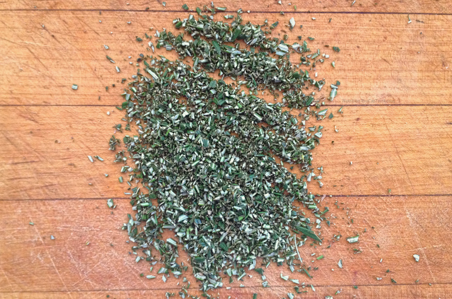 Raw Olive Bread - chopped rosemary| NutritionYouCanTrust.com