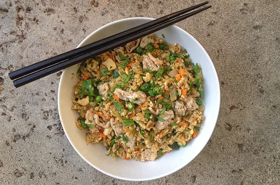 Masala Caulirice - Shown as Rice Bowl
