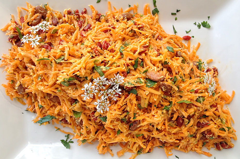 Coconut Goji Berry Carrot Salad