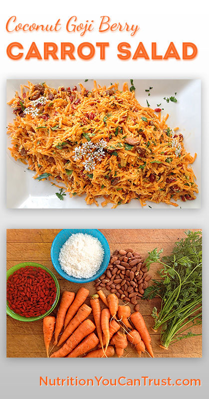 Coconut Goji Berry Carrot Salad - Pinterest