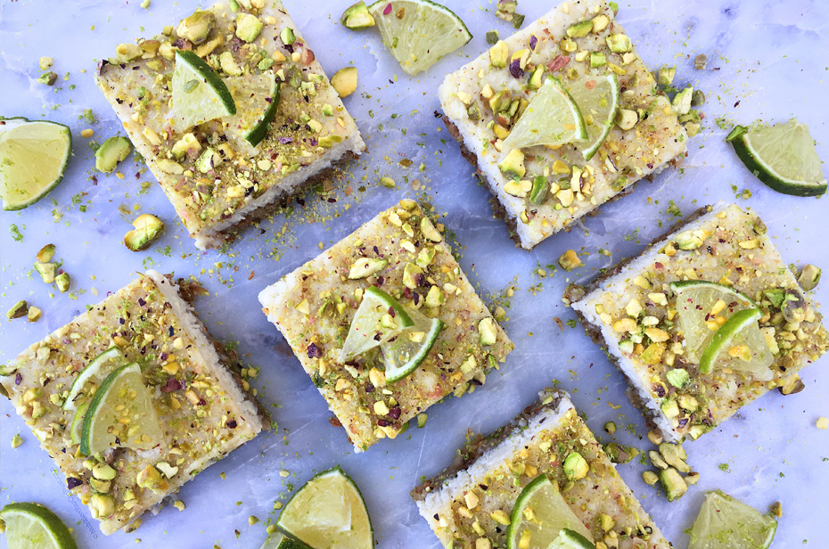 pistachio lime cheesecake squares - final